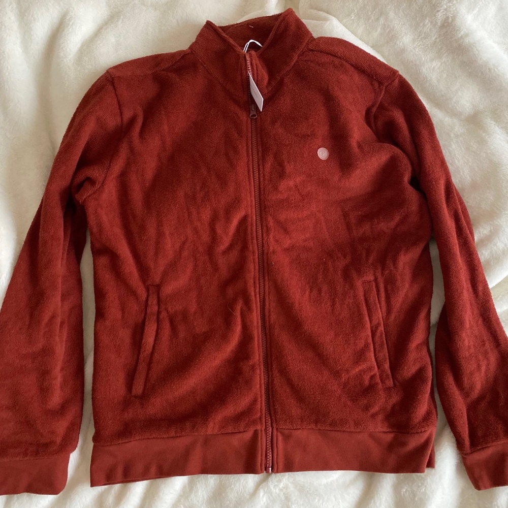 orange/rust Terry sweater